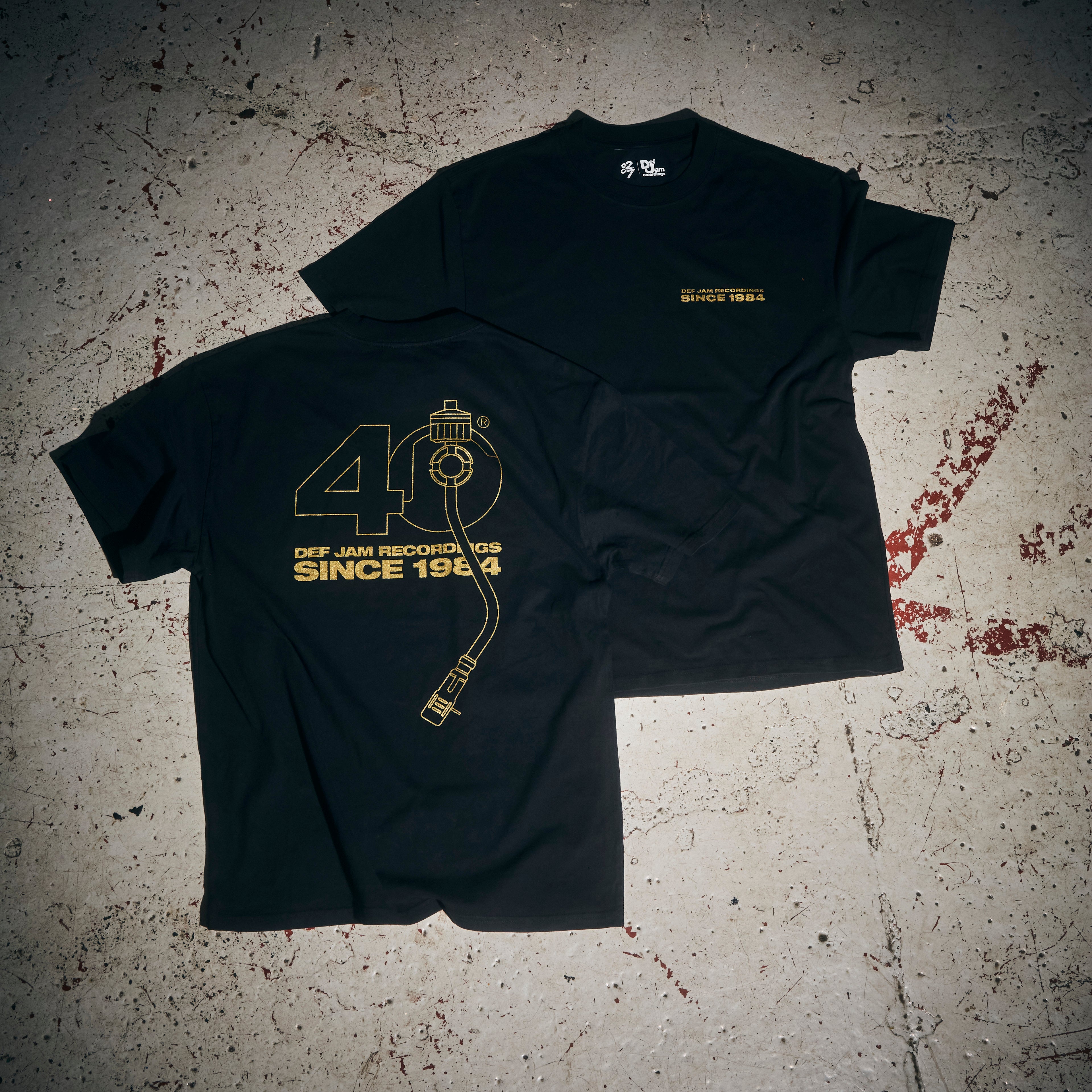 0207 Def Jam - Limited Edition Def Jam 40th Anniversary Logo Black T-Shirt